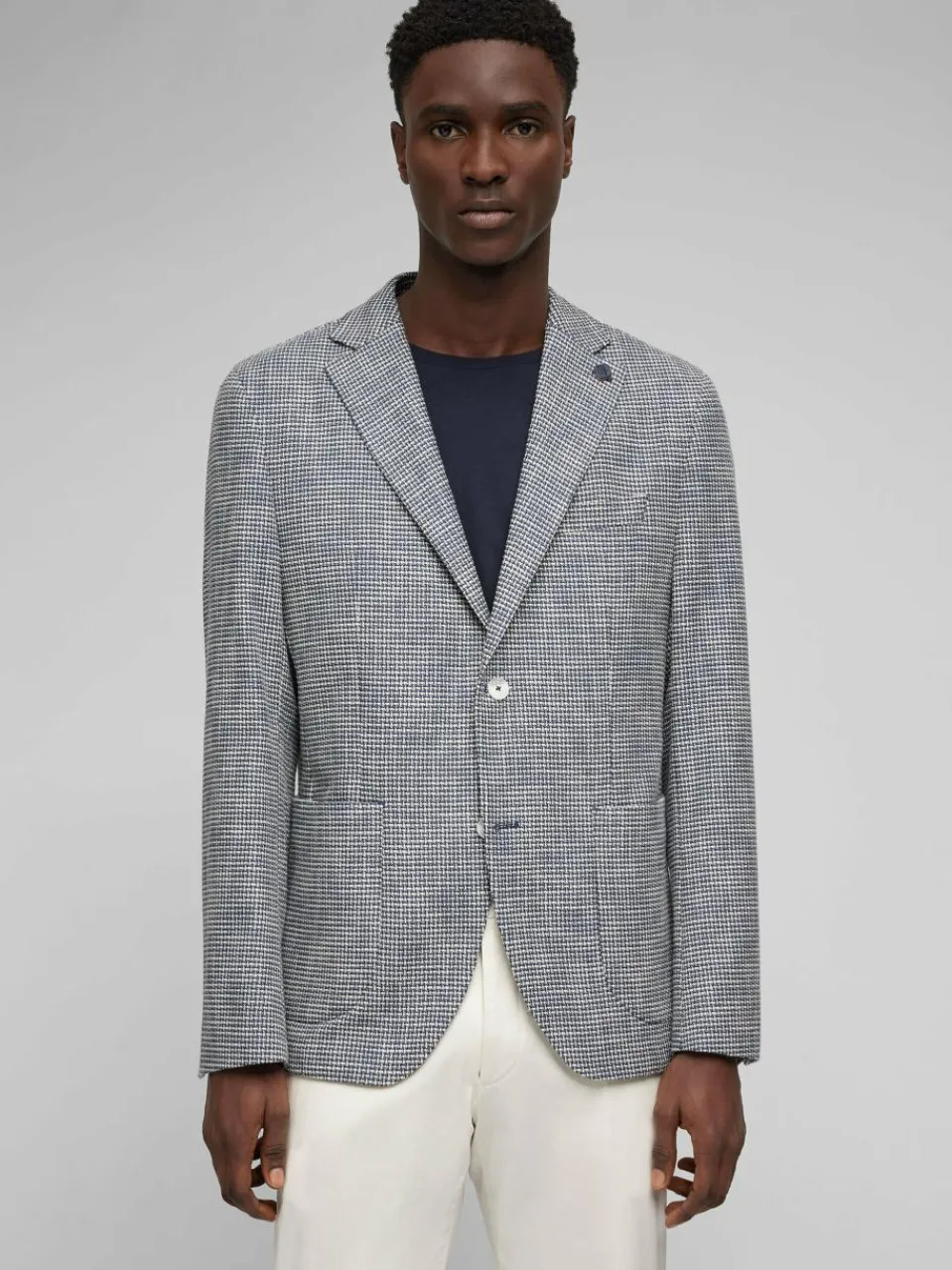 Daniel Hechter Sakkos<Herren Sakko - JACKET MODERN FIT blau strukturiert