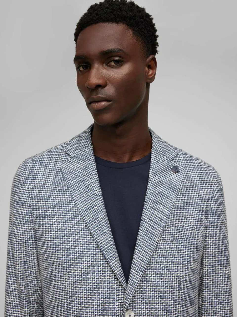 Daniel Hechter Sakkos<Herren Sakko - JACKET MODERN FIT blau strukturiert