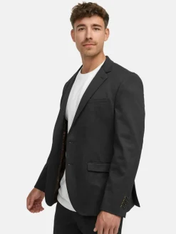 Jeff Sakkos<Herren Sakko - JFMax grau anthrazit uni