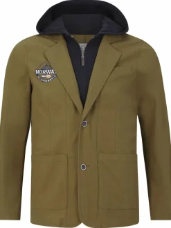 Jan Vanderstorm Sakkos<Herren Sakko - MARINUS oliv bedruckt