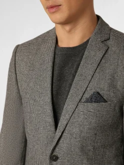 Finshley & Harding Sakkos<Herren Sakko - Melvin schwarz hellgrau kariert