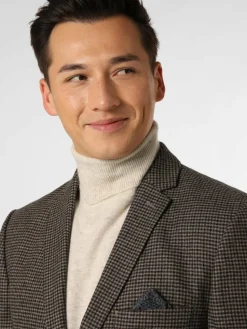 Finshley & Harding Sakkos<Herren Sakko - Melvin-P taupe marine kariert