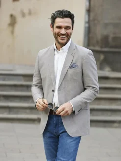 BABISTA Sakkos<Herren Sakko - MILANVETTI grau uni