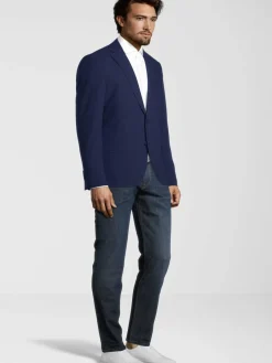 Steffen Klein Anzüge<Herren Sakko - Slim Fit blau uni