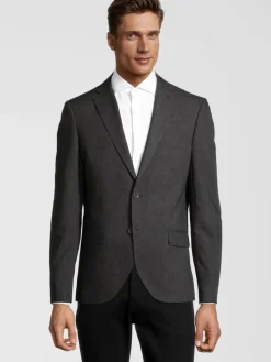 Steffen Klein Anzüge<Herren Sakko - Slim Fit anthrazit uni