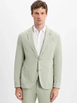 Herren Nils Sundström Anzüge>Herren Sakko mit Leinenanteil