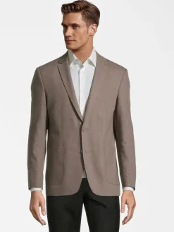 Steffen Klein Sakkos|Anzüge<Herren Sakko Slim Fit beige uni