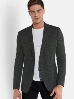 Steffen Klein Anzüge|Sakkos<Herren Sakko Slim-Fit grau kariert