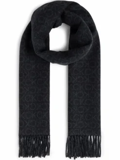 Calvin Klein Schals & Tücher<Herren Schal schwarz marine gemustert