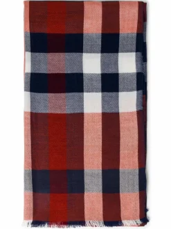 Nils Sundström Schals & Tücher<Herren Schal blau mehrfarbig kariert