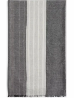 Nils Sundström Schals & Tücher<Herren Schal grau beige gestreift