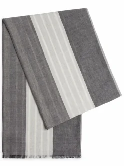 Nils Sundström Schals & Tücher<Herren Schal grau beige gestreift