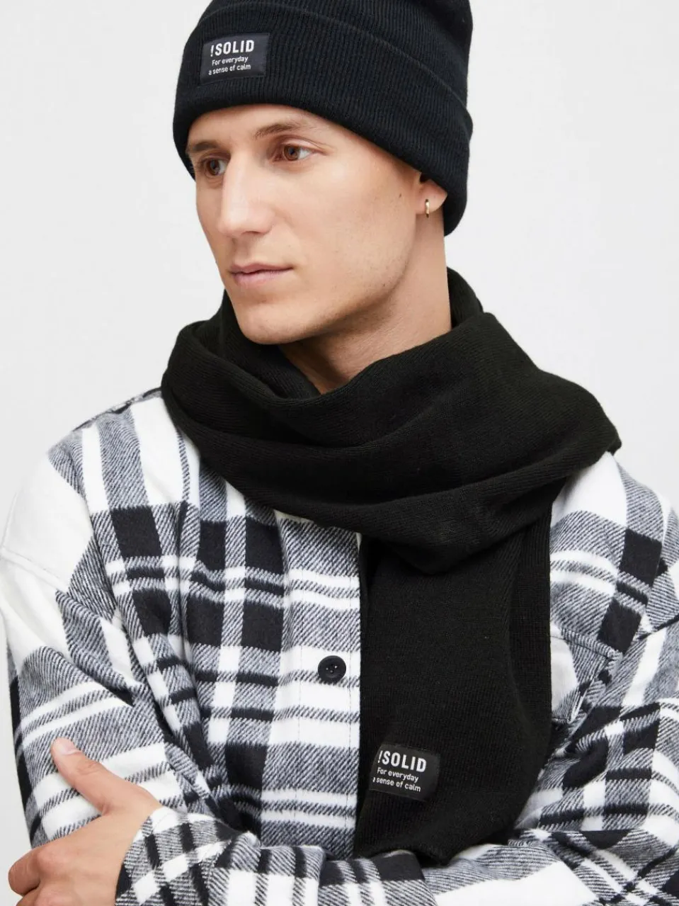 Solid Schals & Tücher<Herren Schal - SDIrwon schwarz uni