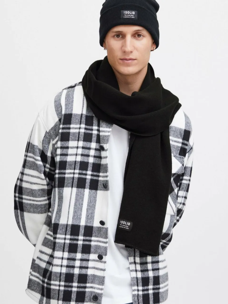 Solid Schals & Tücher<Herren Schal - SDIrwon schwarz uni