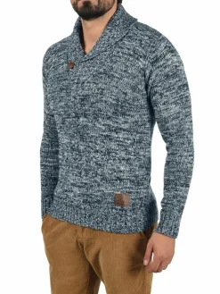 Herren Solid Pullover & Strickjacken>Herren Schalkragenpullover - SDPhil