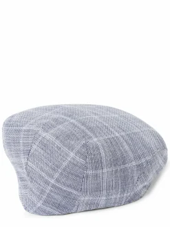 Nils Sundström Mützen & Caps<Herren Schiebermütze grau blau kariert