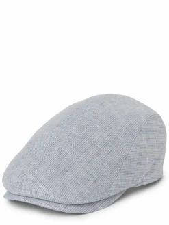 Göttmann Mützen & Caps<Herren Schiebermütze aus Leinen - Jackson-A hellgrau blau gestreift