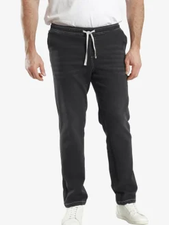 Charles Colby Jeans<Herren Schlupfjeans - BARON TECEL schwarz uni