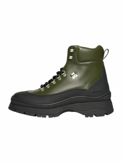 N91 Freizeit-Schuhe|Boots & Stiefeletten<Herren Schnürboots – Style Choice FI1 grün uni