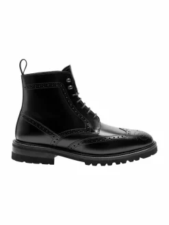 Henry Stevens Boots & Stiefeletten<Herren Schnürboots – Winston FBDB5 schwarz uni