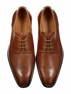 Roy Robson Business-Schuhe<Herren Schnürschuh cognac uni