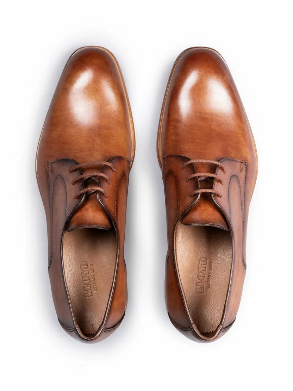 Lloyd Freizeit-Schuhe<Herren Schnürschuh - STANTON cognac uni