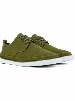 Camper Freizeit-Schuhe<Herren Schnürschuhe - Wagon grün uni