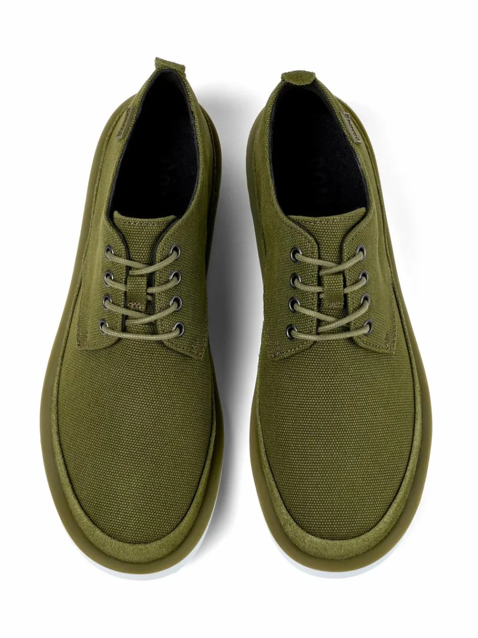 Camper Freizeit-Schuhe<Herren Schnürschuhe - Wagon grün uni