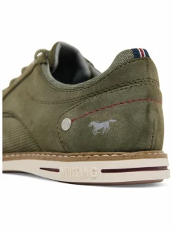 Mustang Freizeit-Schuhe|Business-Schuhe<Herren Schuhe oliv uni
