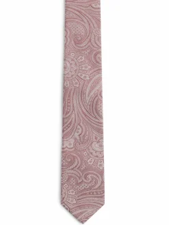 Andrew James Krawatten & Fliegen<Herren Seidenkrawatte rosenholz gemustert