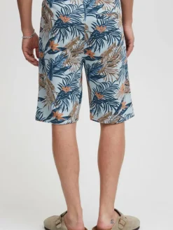 BLEND Hosen<Herren Shorts blau gemustert