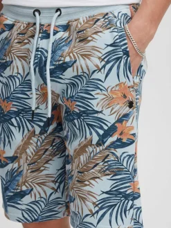 BLEND Hosen<Herren Shorts blau gemustert