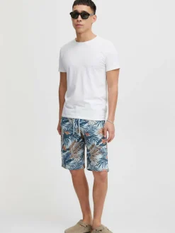 BLEND Hosen<Herren Shorts blau gemustert