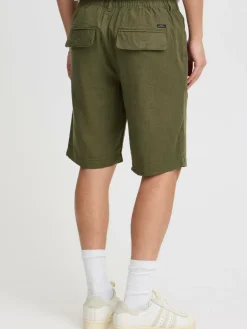 BLEND Hosen<Herren Shorts grün gemustert