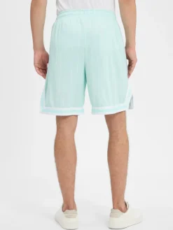 Karl Kani Hosen<Herren Shorts mint weiß gestreift