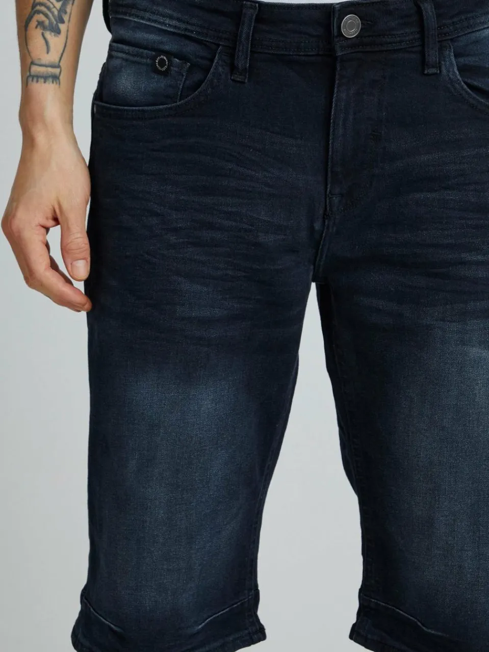 11 Project Jeans<Herren Shorts - PRNordian schwarz uni