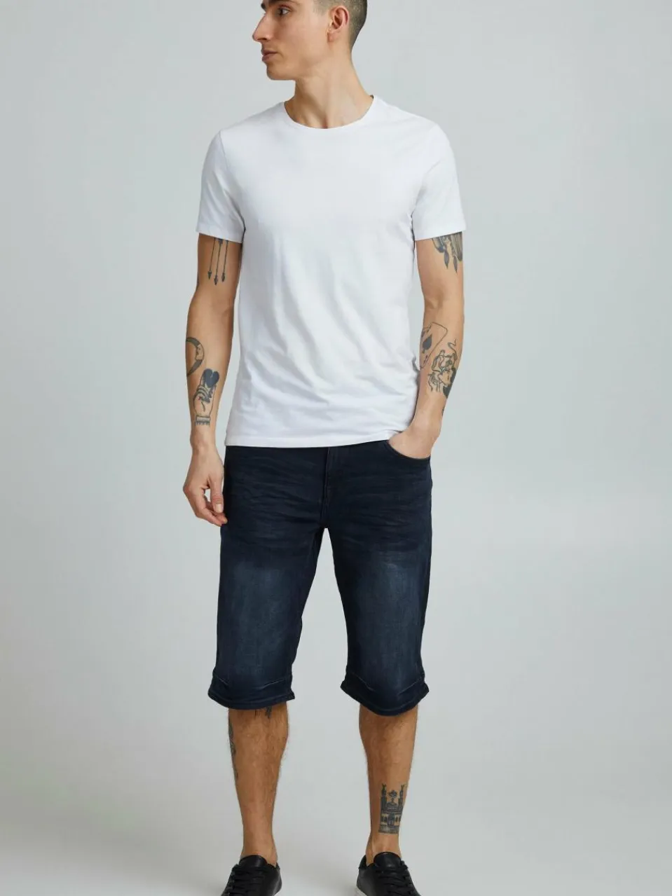 11 Project Jeans<Herren Shorts - PRNordian schwarz uni