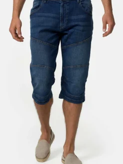 Indicode Jeans<Herren Shorts Jeans - Fortune blau denim uni