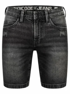 Indicode Jeans<Herren Shorts Jeans - INMCFly anthrazit grau uni