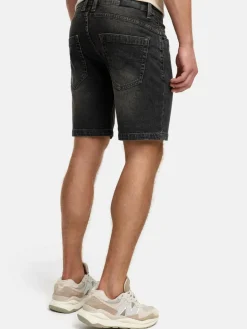 Indicode Jeans<Herren Shorts Jeans - INMCFly anthrazit grau uni