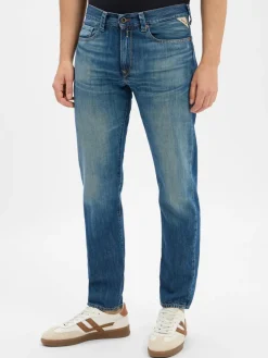 Replay Jeans|Hosen<Herren Slim Fit Jeans - Neaal blue stone uni