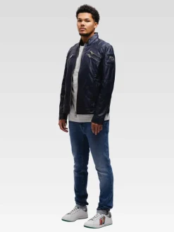 Carlo Colucci Jeans<Herren Slim-fit-Jeans - MIAMI blau uni