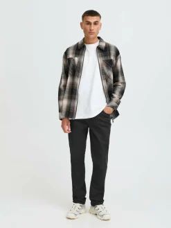 Solid Jeans<Herren Slim-fit-Jeans - SDPAYTON schwarz uni