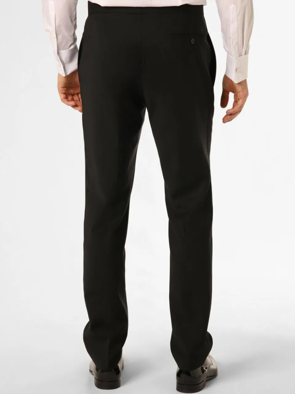 Wilvorst Hosen<Herren Smoking-Hose schwarz uni