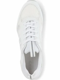 EA7 Emporio Armani Freizeit-Schuhe<Herren Sneaker weiß gemustert