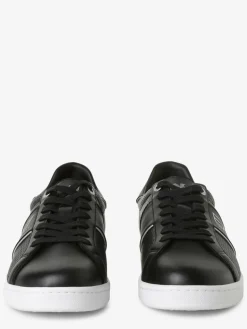 EA7 Emporio Armani Freizeit-Schuhe|Sneaker<Herren Sneaker aus Leder schwarz uni