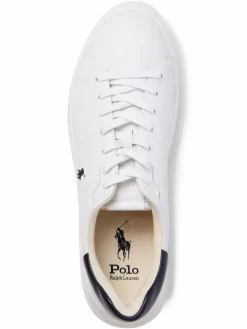 Polo Ralph Lauren Freizeit-Schuhe|Sneaker<Herren Sneaker aus Leder - Rlite Court weiß uni