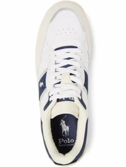 Polo Ralph Lauren Freizeit-Schuhe|Sneaker<Herren Sneaker mit Leder-Anteil weiß uni