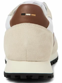 BOSS Freizeit-Schuhe|Sneaker<Herren Sneaker mit Leder-Anteil - Parkour Runn weiß uni