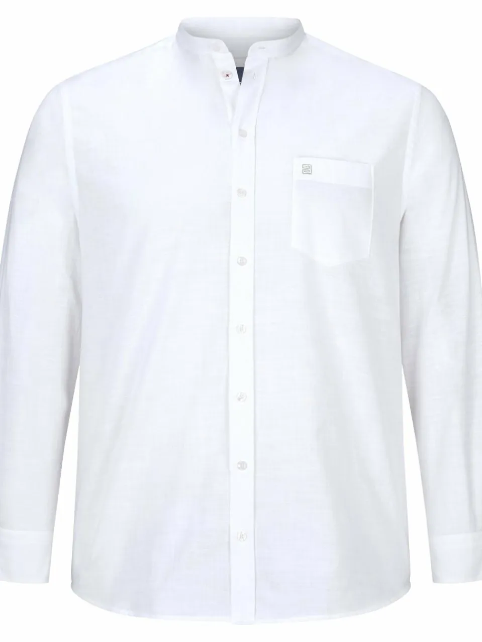 BABISTA Hemden<Herren Stehkragenhemd - VITTORINO weiß uni